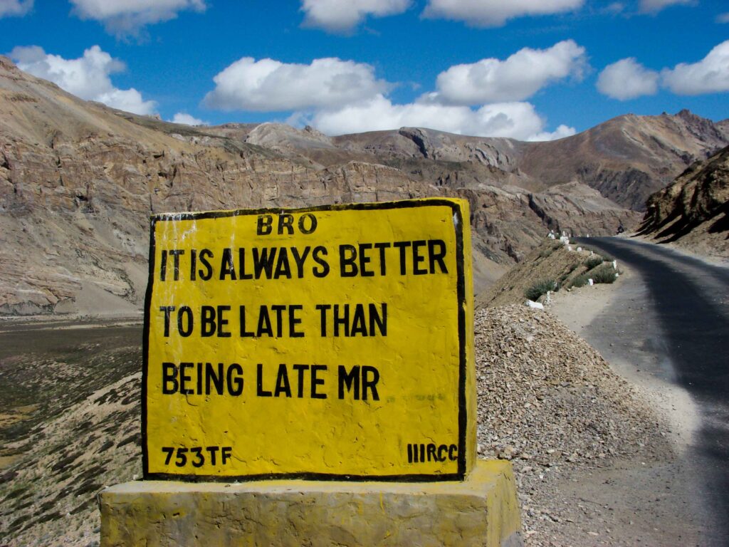 BRO building roads in Ladakh mountains